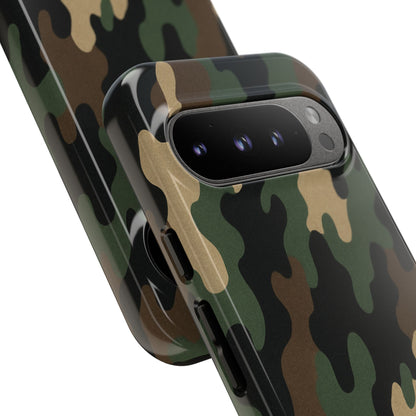 Camouflage Phone Case, Tough Cases, Military Style, Unique Phone Accessories, Gift for Him, Durable Phone Cover - TRV