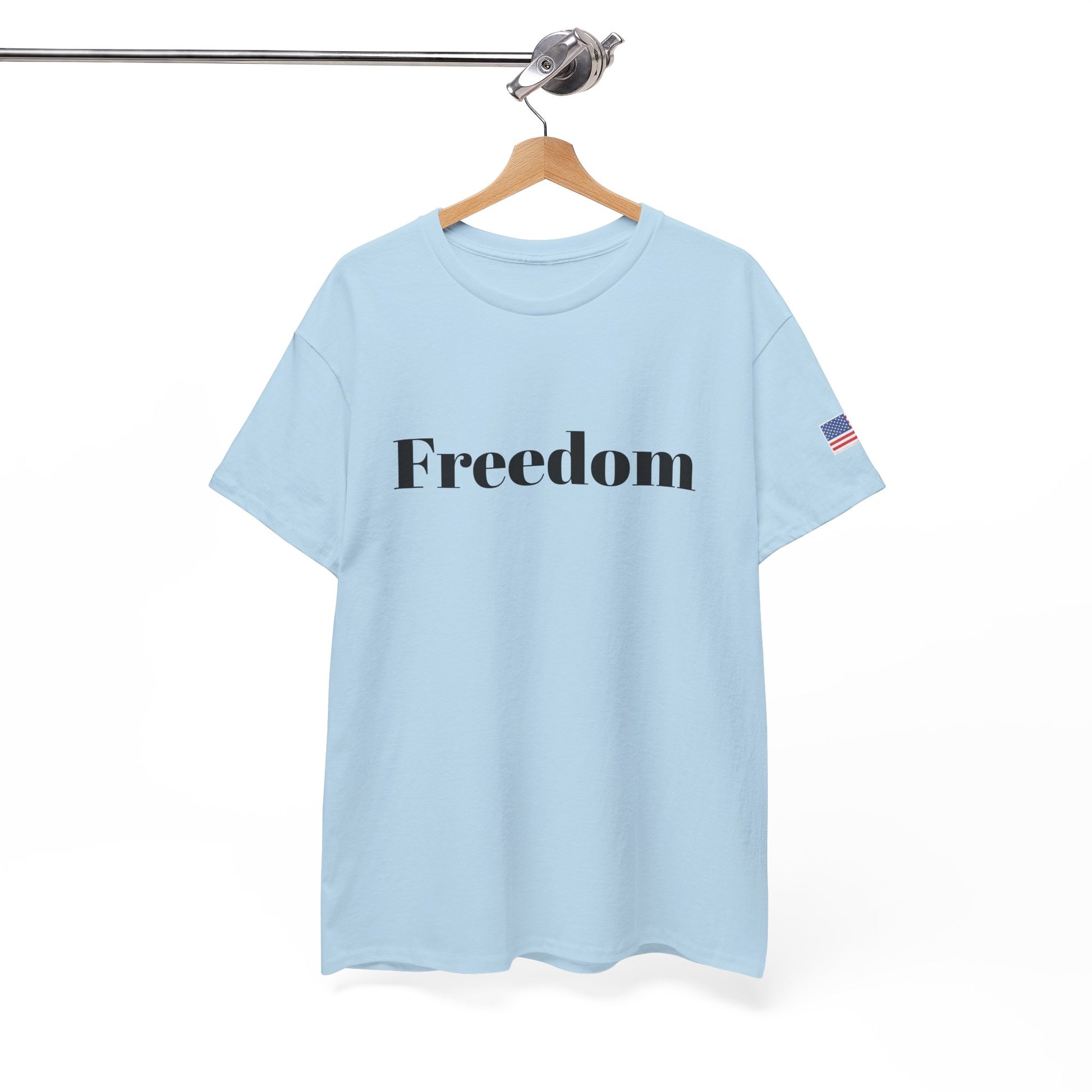 Freedom script tee | T-Shirt, American flag sleeve - TRV