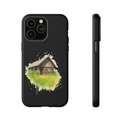Rustic Farmhouse Phone Case, Cute Cottage Design, Tough Cases for Nature Lovers, Eco-Friendly Gift, Customizable Tech Accessories - TRV