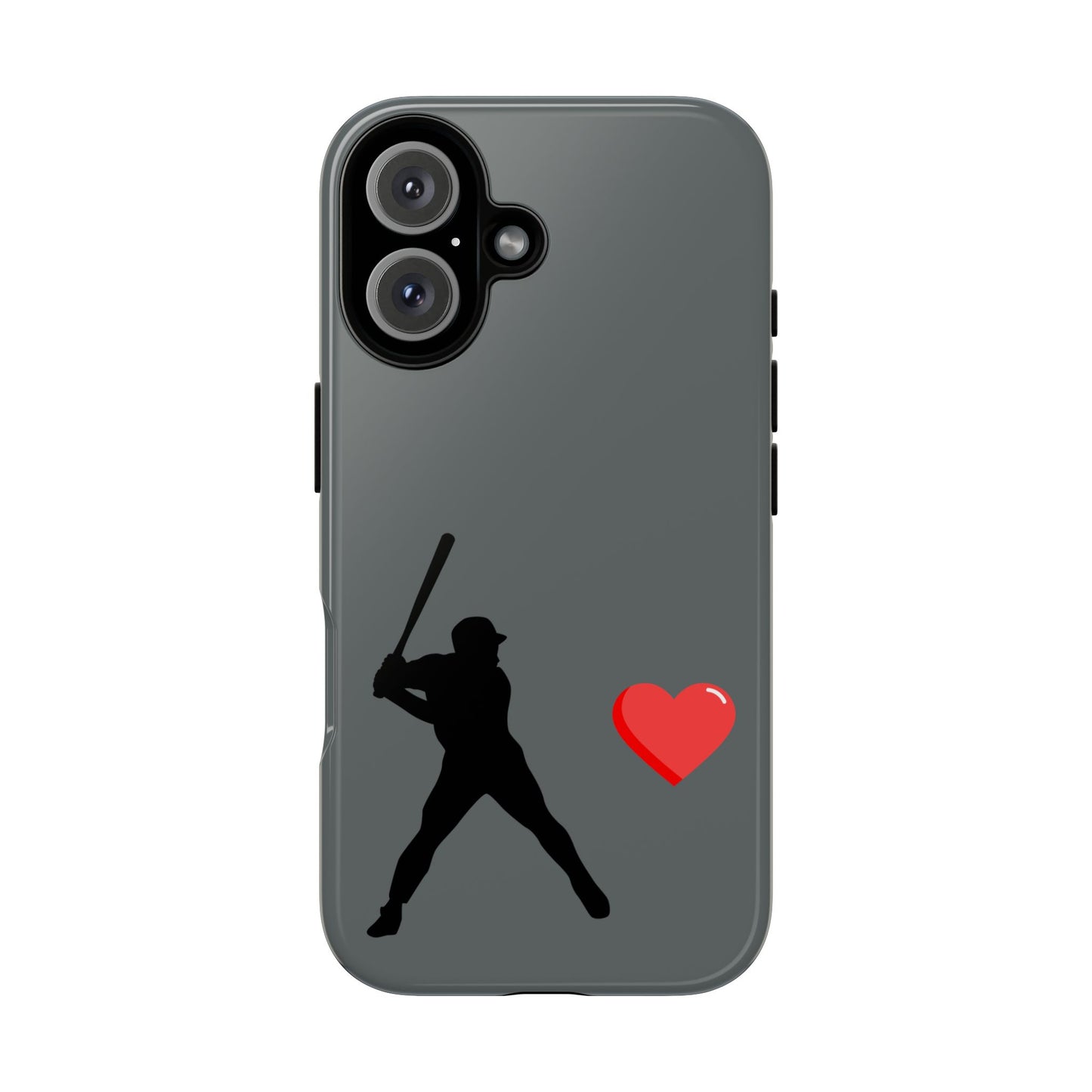 Printify Baseball Love phone case featuring sports-themed design, durable protective cover for sports fans and Father's Day gift.