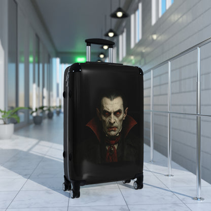 Vampire Portrait Carry-On Suitcase — Gothic Dracula Luggage for Halloween Travel
