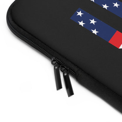Patriotic Laptop Sleeve, Independence Day Tech Case, USA Flag Electronics Pouch, Work or School Accessory, Holiday Gift, 4th of July Cover - TRV