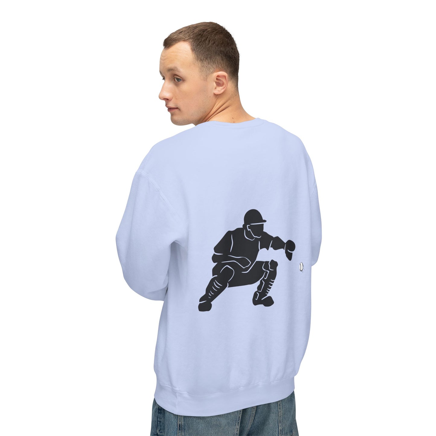 Baseball Catcher Unisex Sports Crewneck Sweatshirt - Perfect for Athletes & Casual Wear, Great for Game Days, Birthdays, Apparel for Fans