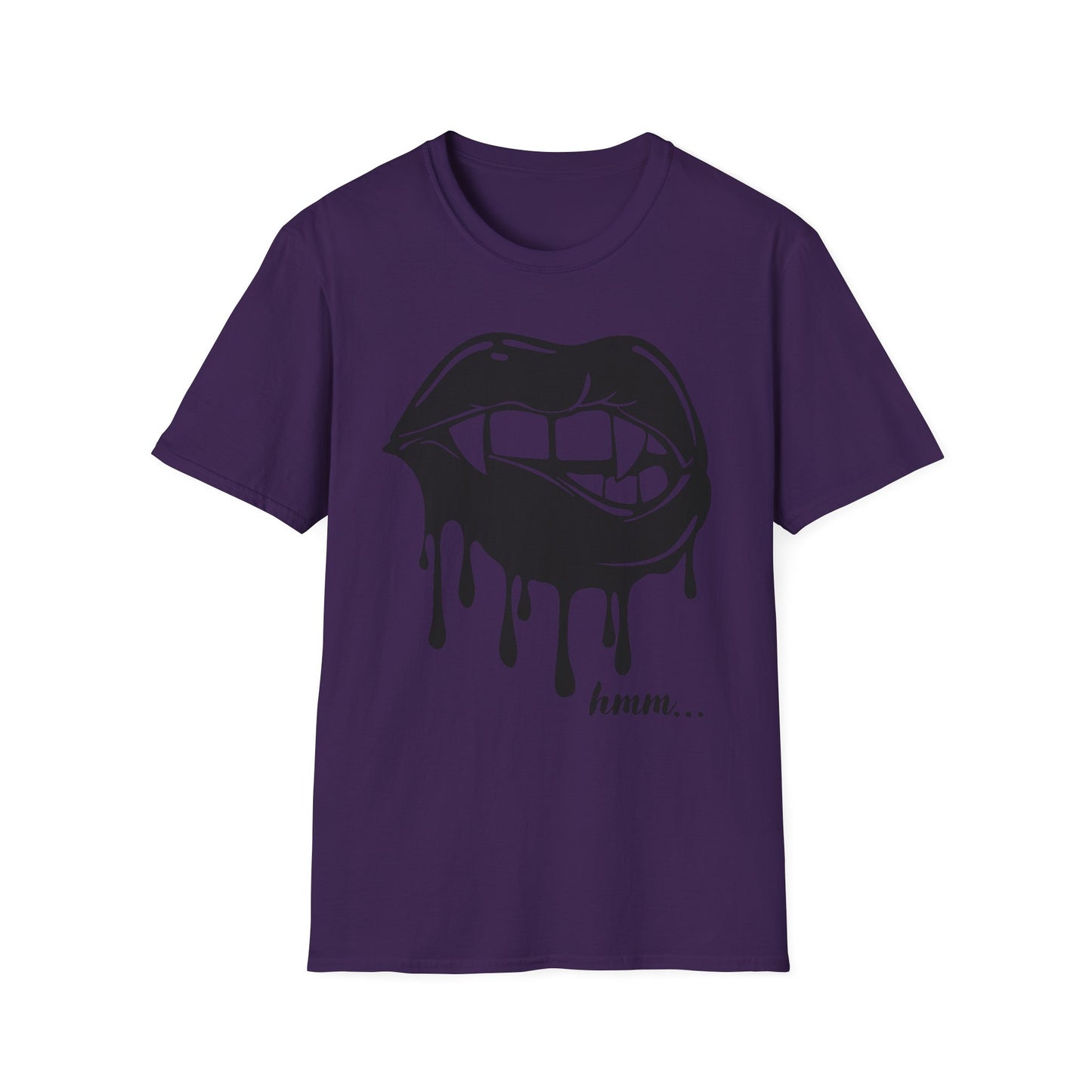 Edgy Graphic Unisex T-Shirt - Dripping Mouth Design, Cool Tee, Trendy Shirt, Hipster Top, Streetwear, Alternative Fashion, Holiday Gift