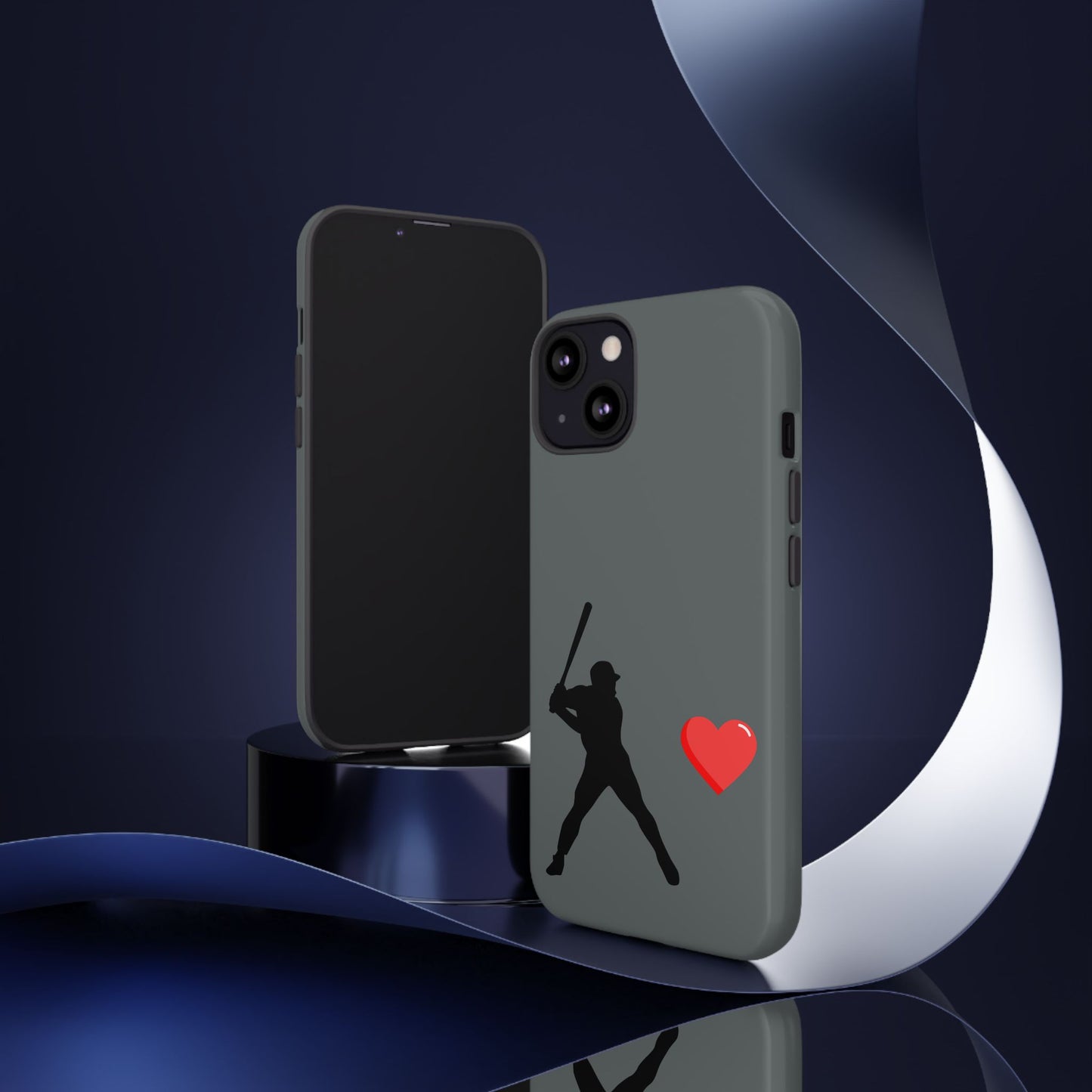 Printify Baseball Love phone case with sporty design, durable protective cover for sports fans and Father's Day gift.
