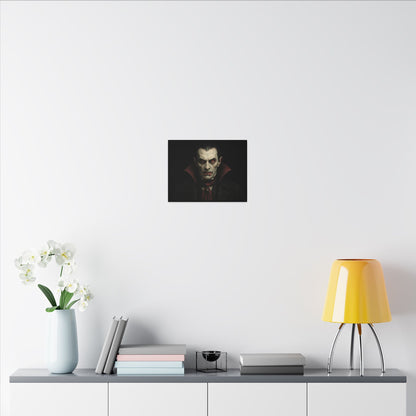 Gothic Vampire Canvas Wall Art, Spooky Decor, Halloween Home Accent, Creepy Art Piece, Horror Themed Gift