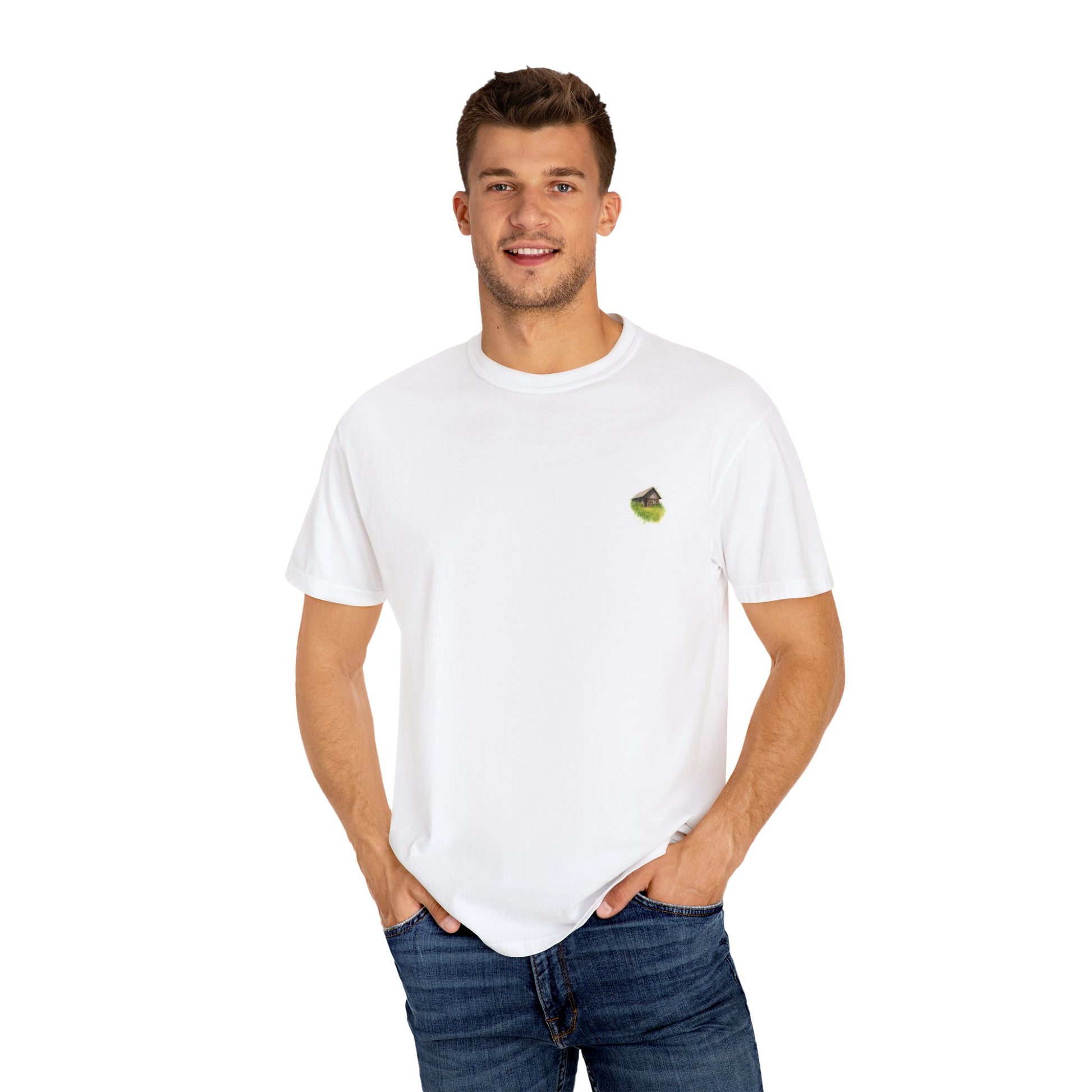 Nature-Inspired Unisex Garment-Dyed T-Shirt, Eco-Friendly Tee, Summer Casual Wear, Gift for Nature Lovers, Relaxed Fit T-Shirt - TRV