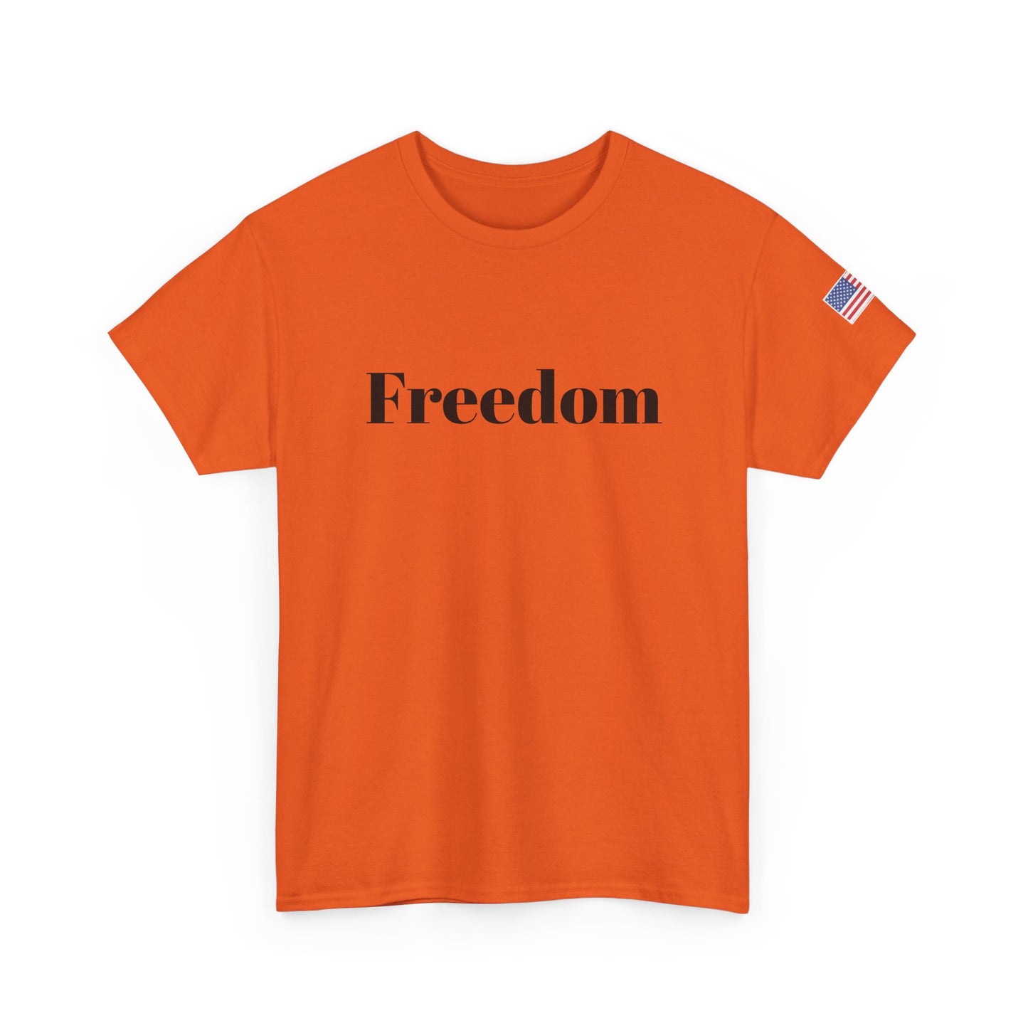 Freedom script tee | T-Shirt, American flag sleeve - TRV