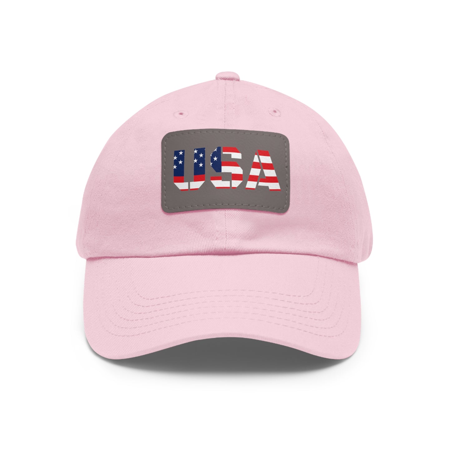 Dad Hat with Leather Patch (Rectangle)