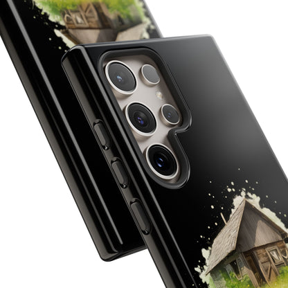 Rustic Farmhouse Phone Case, Cute Cottage Design, Tough Cases for Nature Lovers, Eco-Friendly Gift, Customizable Tech Accessories - TRV
