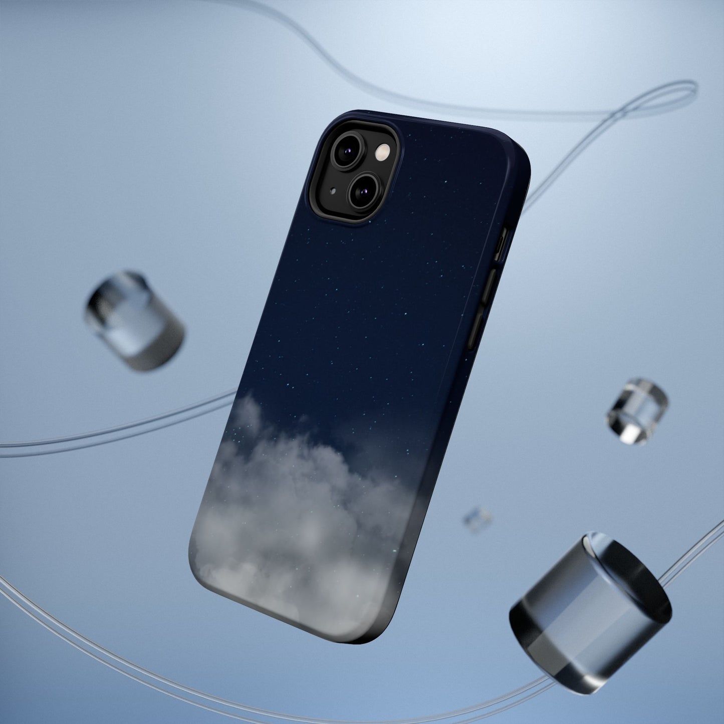 Night Sky Magnetic Impact-Resistant Phone Case — Foggy Cloud Design