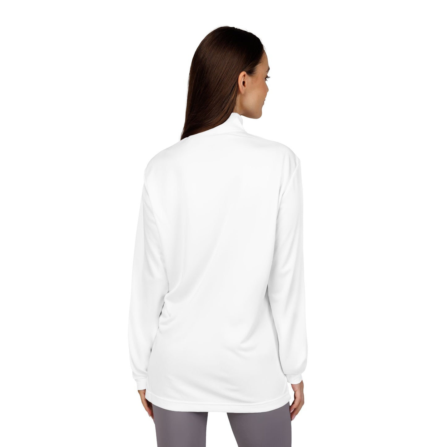 Adidas® Embroidered Quarter-Zip Pullover - Stylish Performance Layer With Love Gesture