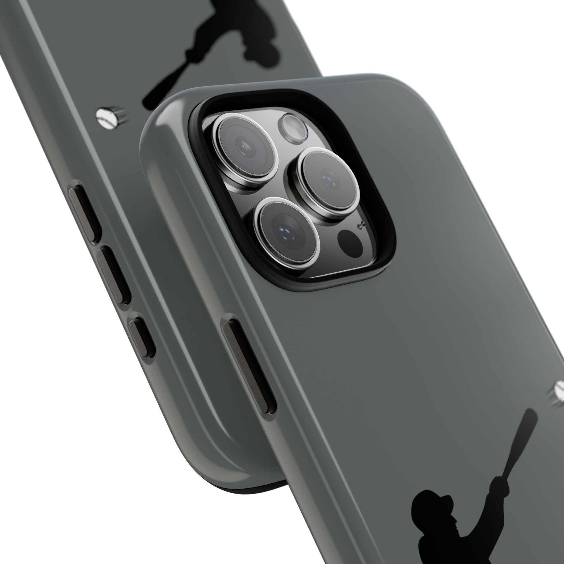 Printify baseball batter phone case, tough protective smartphone cover featuring a sports-themed design for fans.