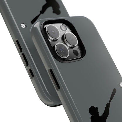 Printify baseball batter phone case, tough protective smartphone cover featuring a sports-themed design for fans.