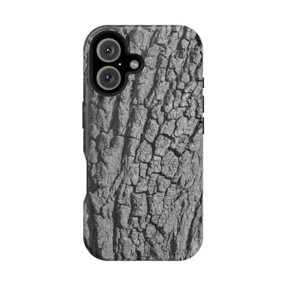 Bark Texture Magnetic Impact Phone Case