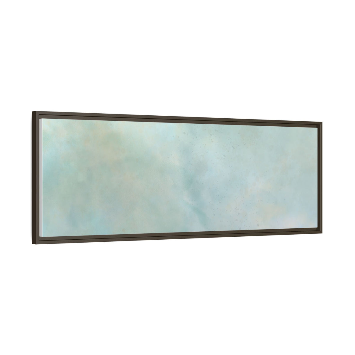 Soft abstract pastel watercolor print on matte canvas, featuring gentle colors and artistic brushstrokes from Printify.