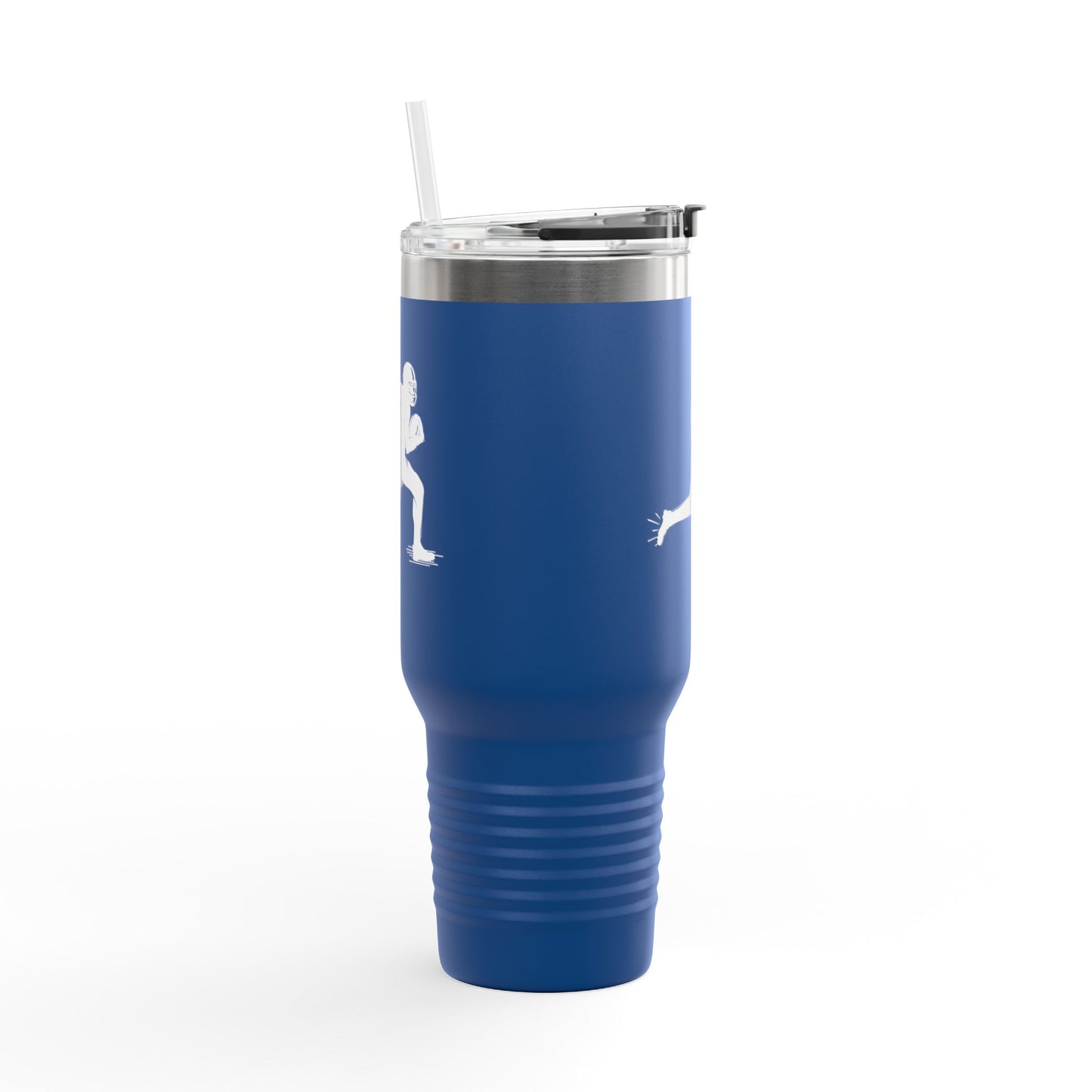 Football Player Coffee Tumbler, Insulated Travel Mug for Active Lifestyles, Sporty Drinkware for On-the-Go, Perfect Gift for Athletes