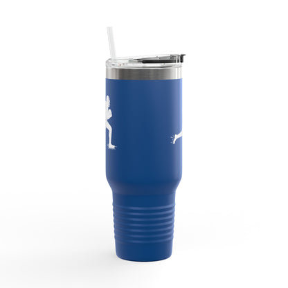 Football Player Coffee Tumbler, Insulated Travel Mug for Active Lifestyles, Sporty Drinkware for On-the-Go, Perfect Gift for Athletes