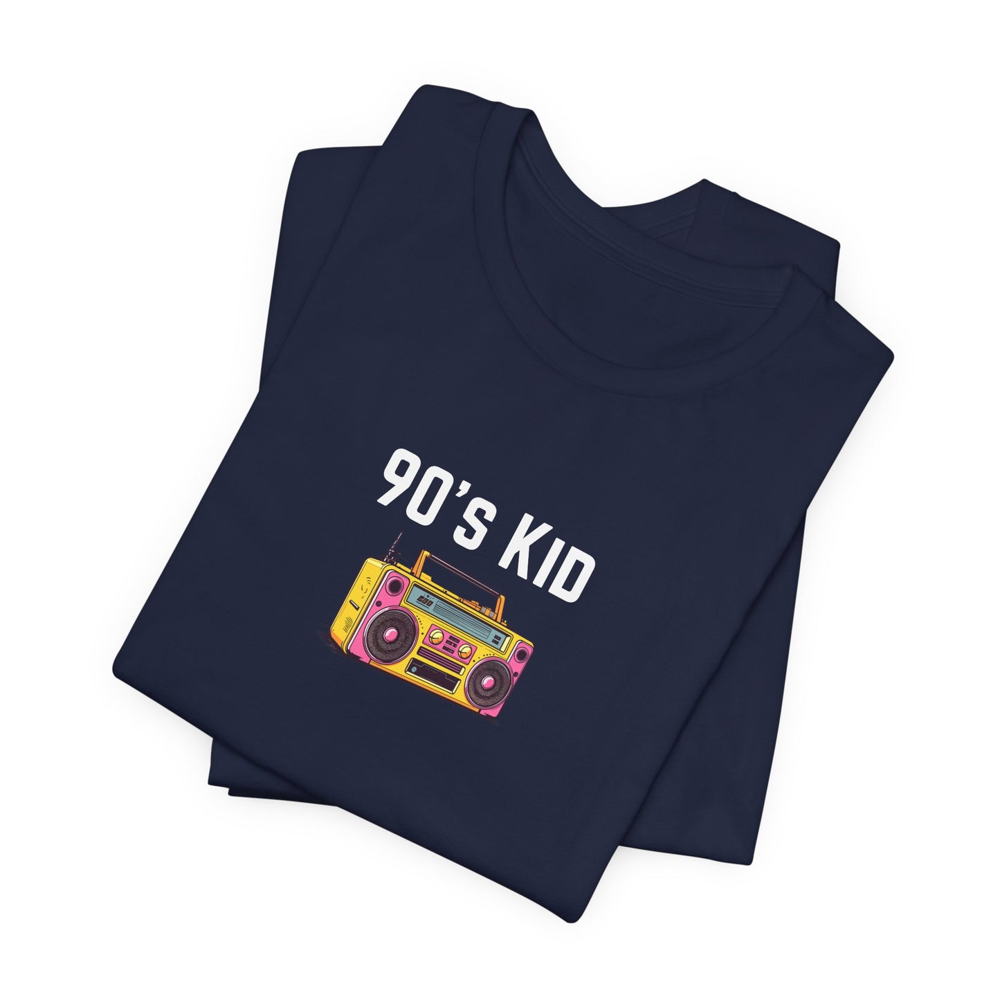 Retro Boombox Tee — 90s Kid Graphic T-Shirt