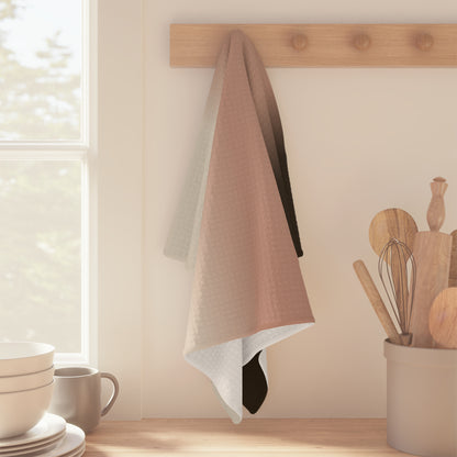 Neutral Gradient Ombre Microfiber Tea Towel | Blush to Charcoal