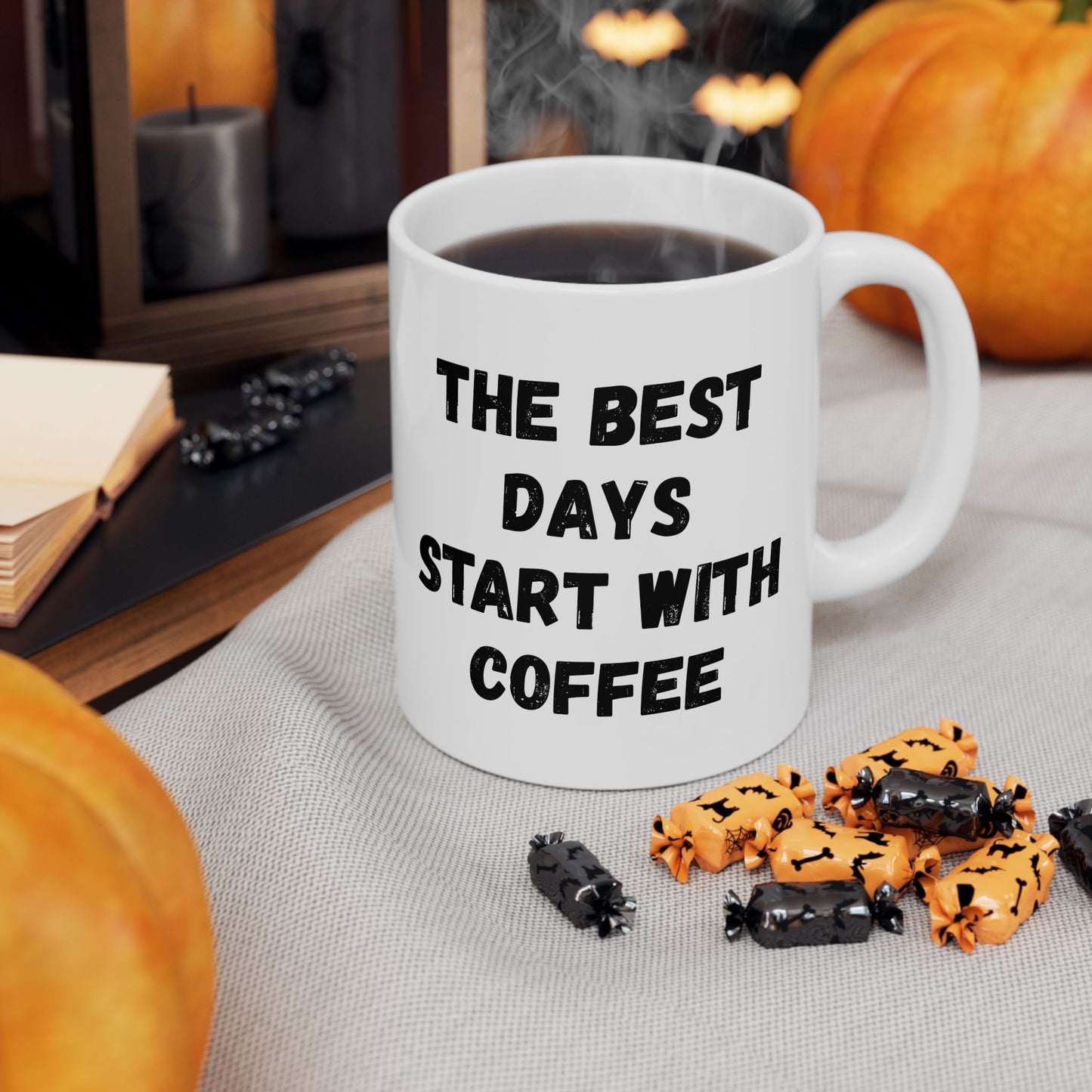 Inspirational Coffee Mug - Start Your Day Right (11oz, 15oz) - TRV