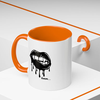 Vampire Lip Accent Coffee Mug - 11oz & 15oz - Unique Halloween Gift