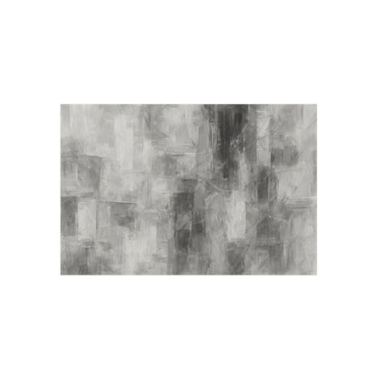 Grey outdoor rug from Printify, waterproof blanket designed for patios and decks, featuring a modern style and durable fabric.