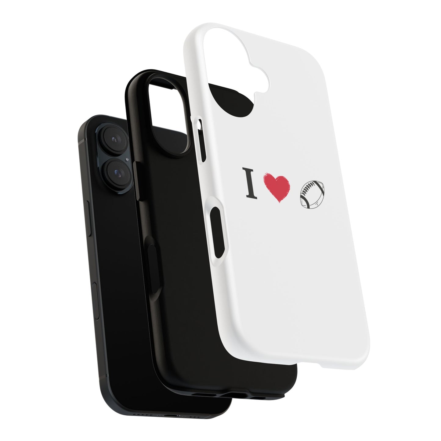 Football Love Phone Case - Tough Cases, Unique Sports Lover Gift, Personalized Cellphone Cover, Birthday Present, Sports Equipment - TRV