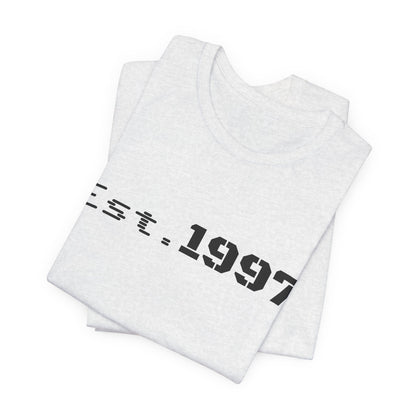 Vintage 1997 Established T-Shirt by Printify featuring a classic design and comfortable fabric.