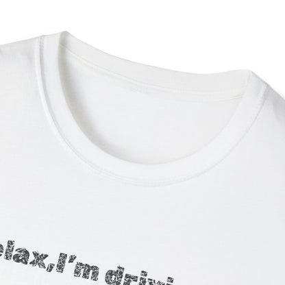 Relaxed UFO Driver T-Shirt, Funny Shirt, Unisex Graphic Tee, Gift for Space Lovers, Casual Wear, Alien Theme Humor
