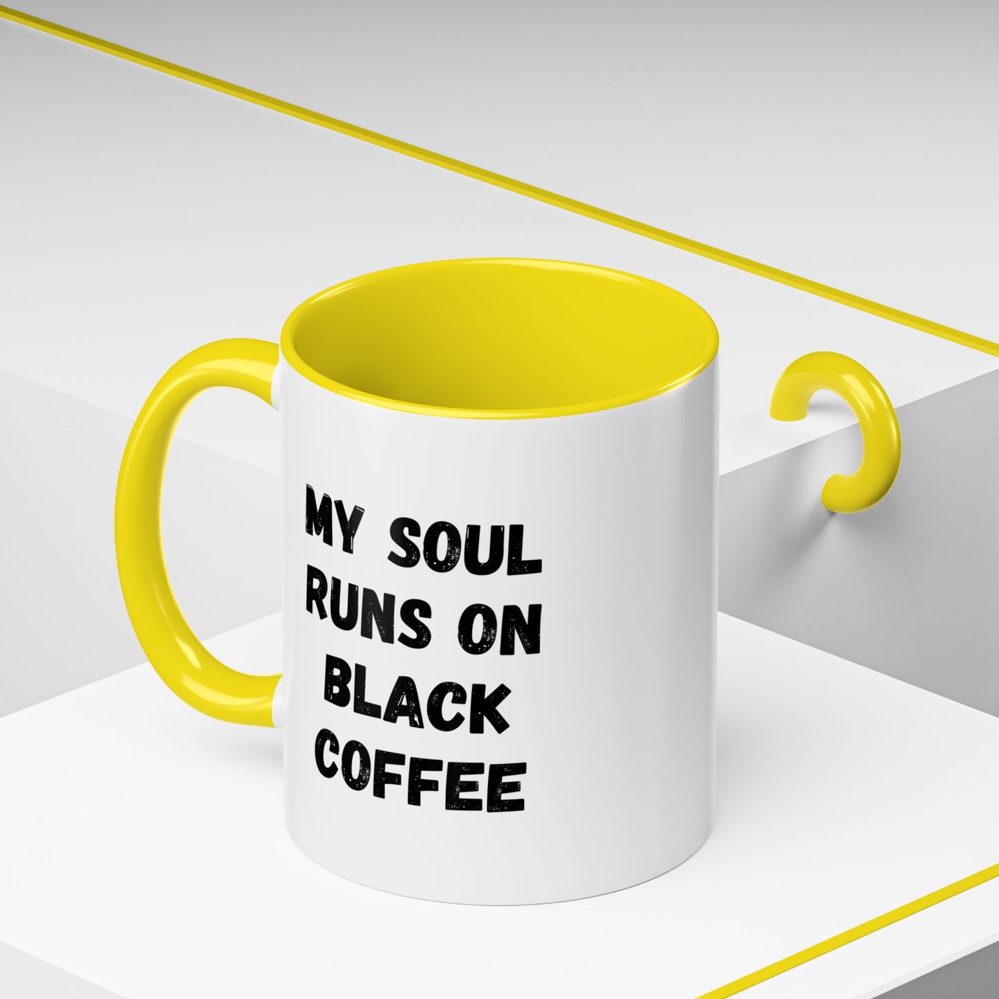 Funny Coffee Mug - My Soul Runs on Black Coffee | Perfect Gift for Coffee Lovers, Office Mugs, Tea, Barista, Halloween