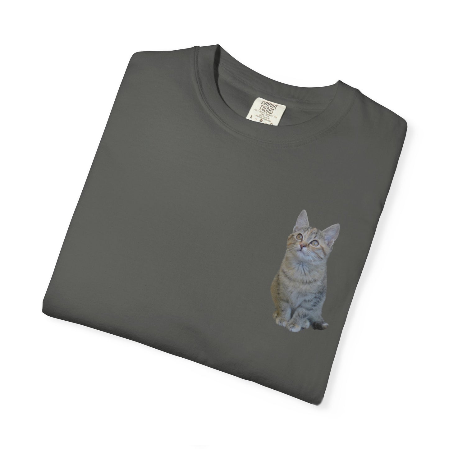Whimsical Cat Pocket T-Shirt for Cat Lovers - TRV