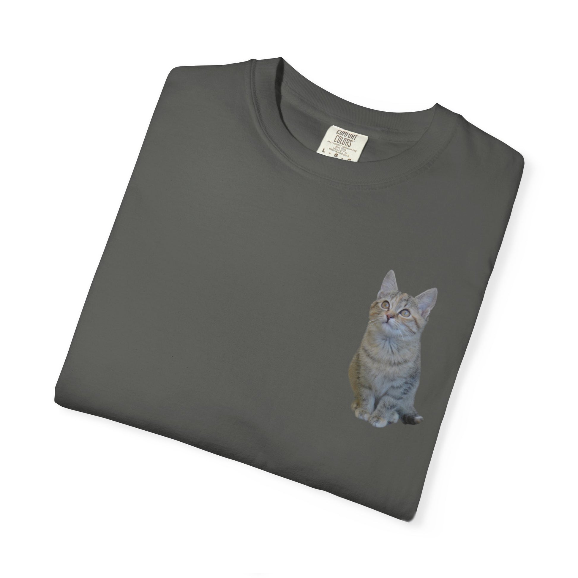 Whimsical Cat Pocket T-Shirt for Cat Lovers - TRV