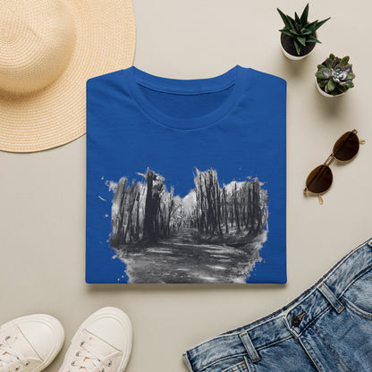 Minimalist Nature-Inspired Unisex Softstyle T-Shirt, Casual Wear, Everyday Style, Gift for Nature Lovers, Eco-Friendly Fashion