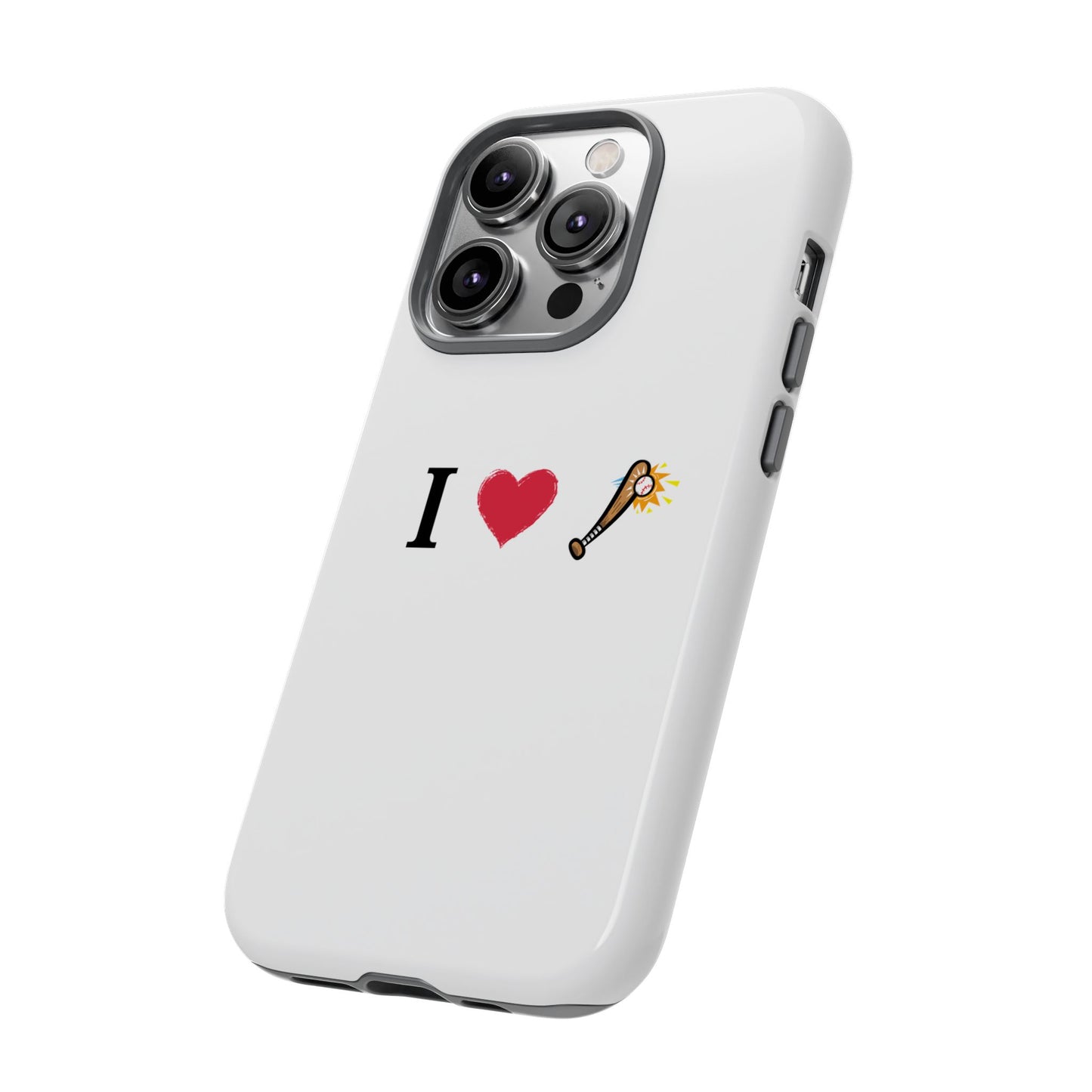 I Love Baseball Vibe Phone Case - Tough Cases for Sports Lovers, Gifts for Athletes, Fun Accessories, iPhone and Android Compatible - TRV