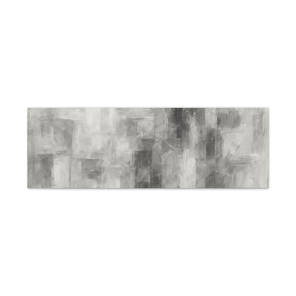 Abstract grey brushstroke canvas wall art by Printify, modern neutral matte stretched canvas for contemporary decor.