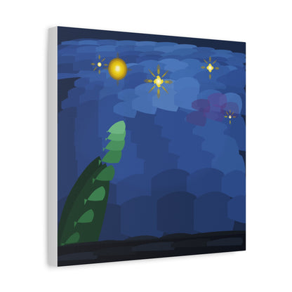 Starry Night Vortex Matte Canvas Stretched 1.25" | Impasto Brushstroke Reproduction