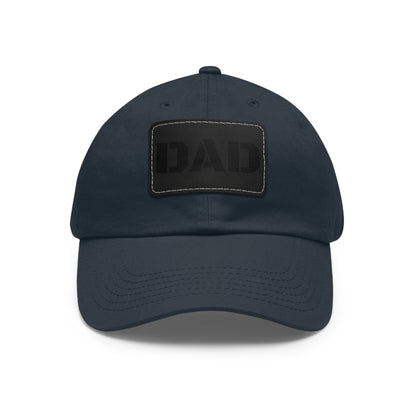 Stylish Dad Hat with Leather Patch | Perfect Gift for Fathers Day, Casual Wear, Dad's Birthday, Outdoor Activities