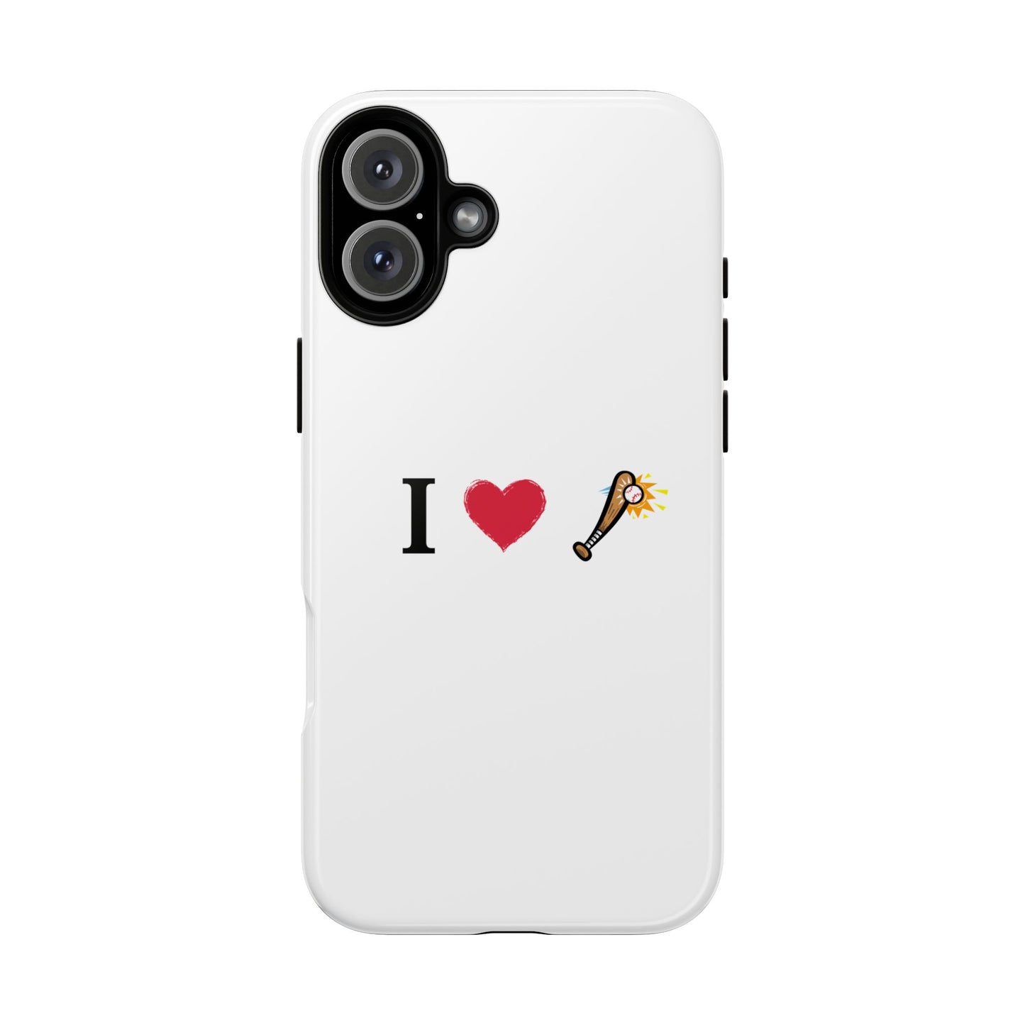 I Love Baseball Vibe Phone Case - Tough Cases for Sports Lovers, Gifts for Athletes, Fun Accessories, iPhone and Android Compatible - TRV
