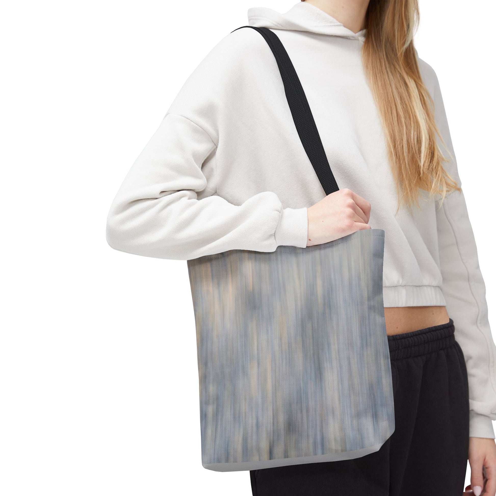 Abstract Textured Tote Bag - Stylish and Versatile for Everyday Use - TRV
