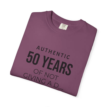 Custom garment-dyed T-shirt from Printify with a soft, vibrant fabric, featuring a classic crew neck and short sleeves.