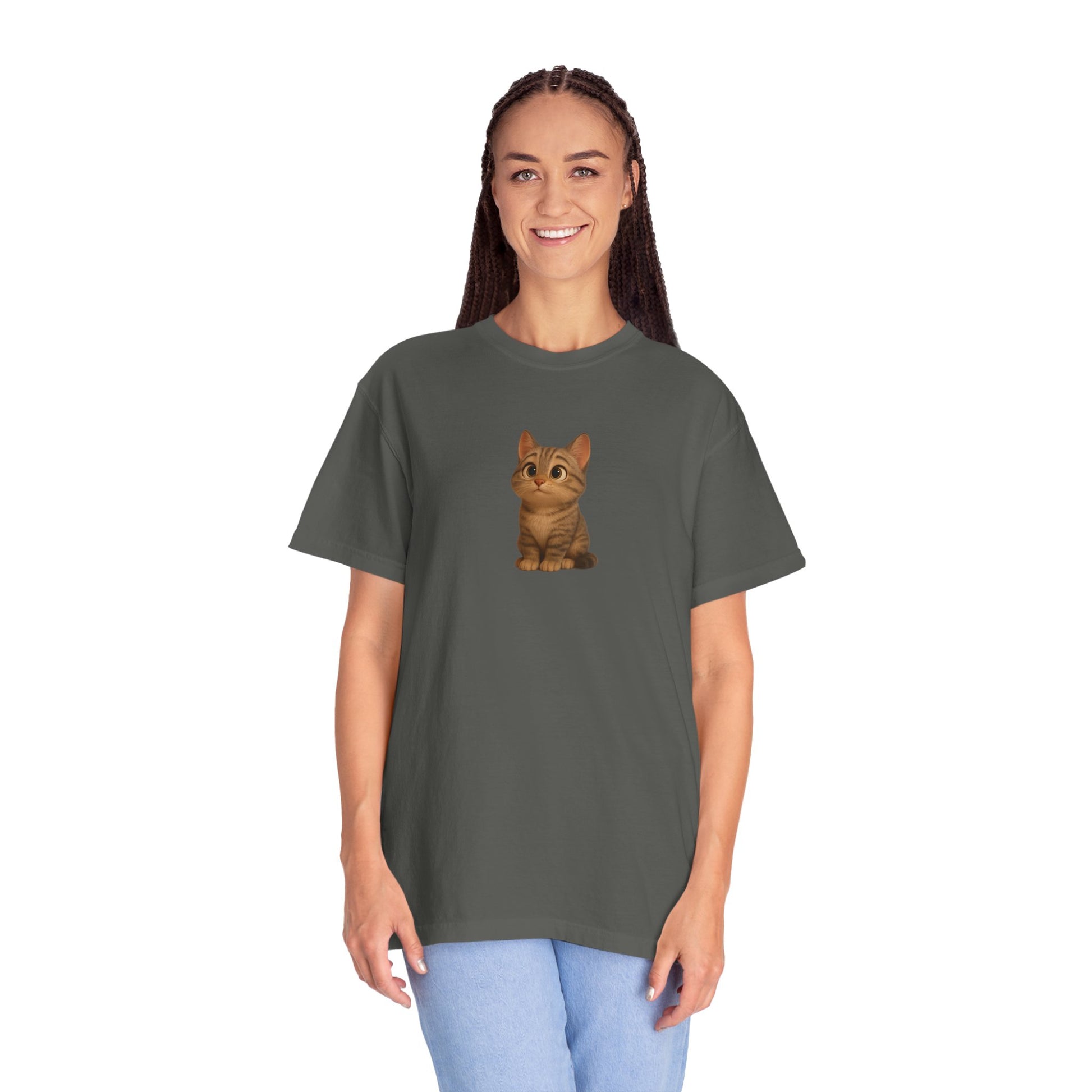 Cute Cat Graphic T-Shirt, Casual Wear, Cat Lover Gift, Everyday Tee, Animal Lover Apparel, Perfect for Birthdays & Holidays - TRV