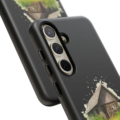 Rustic Farmhouse Phone Case, Cute Cottage Design, Tough Cases for Nature Lovers, Eco-Friendly Gift, Customizable Tech Accessories - TRV
