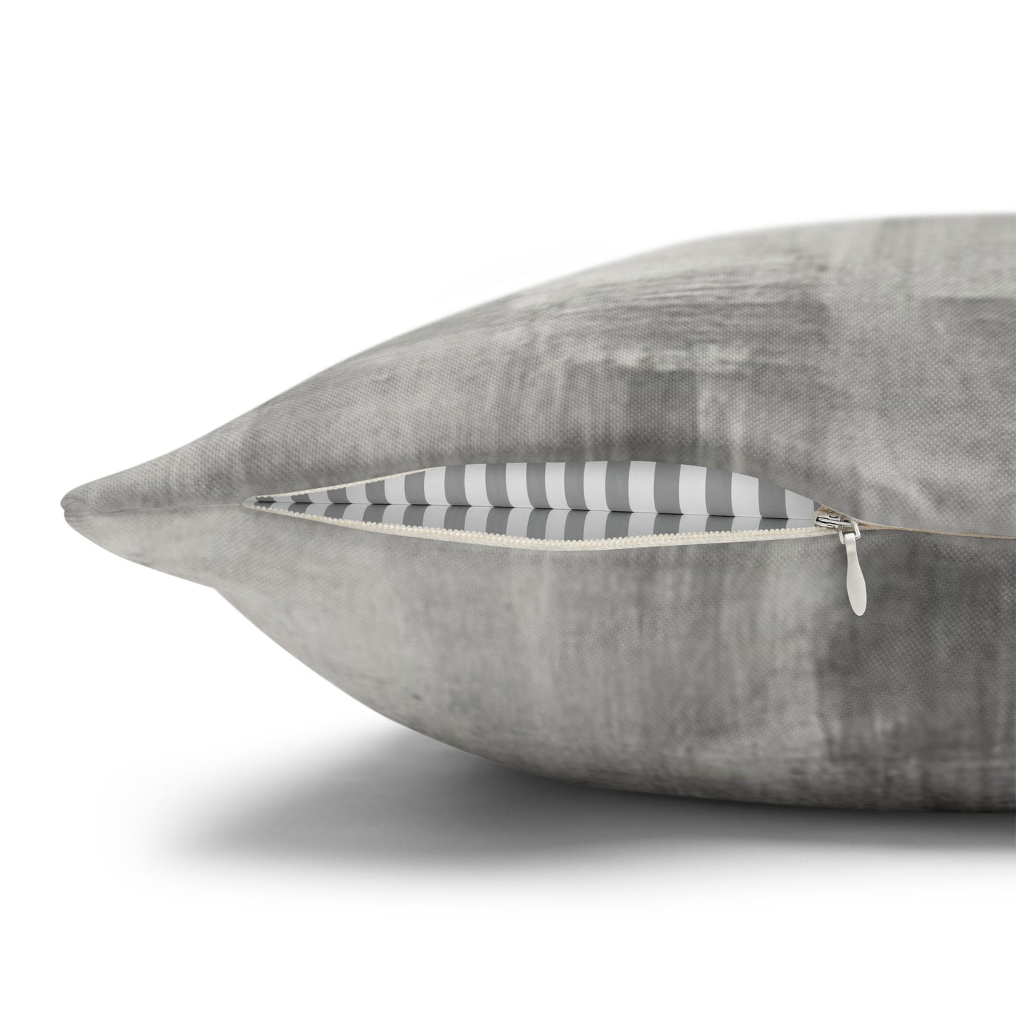 Watercolor Gray Decorative Pillowcase — Spun Polyester Square Throw Pillow Cover