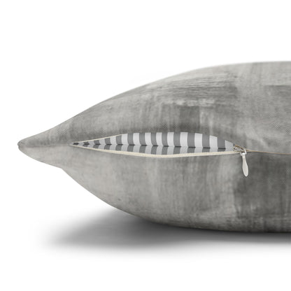 Watercolor Gray Decorative Pillowcase — Spun Polyester Square Throw Pillow Cover