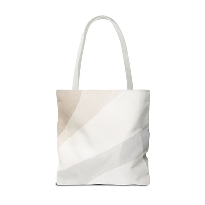 Neutral Abstract Geometric Tote Bag | Minimal Beige Shapes