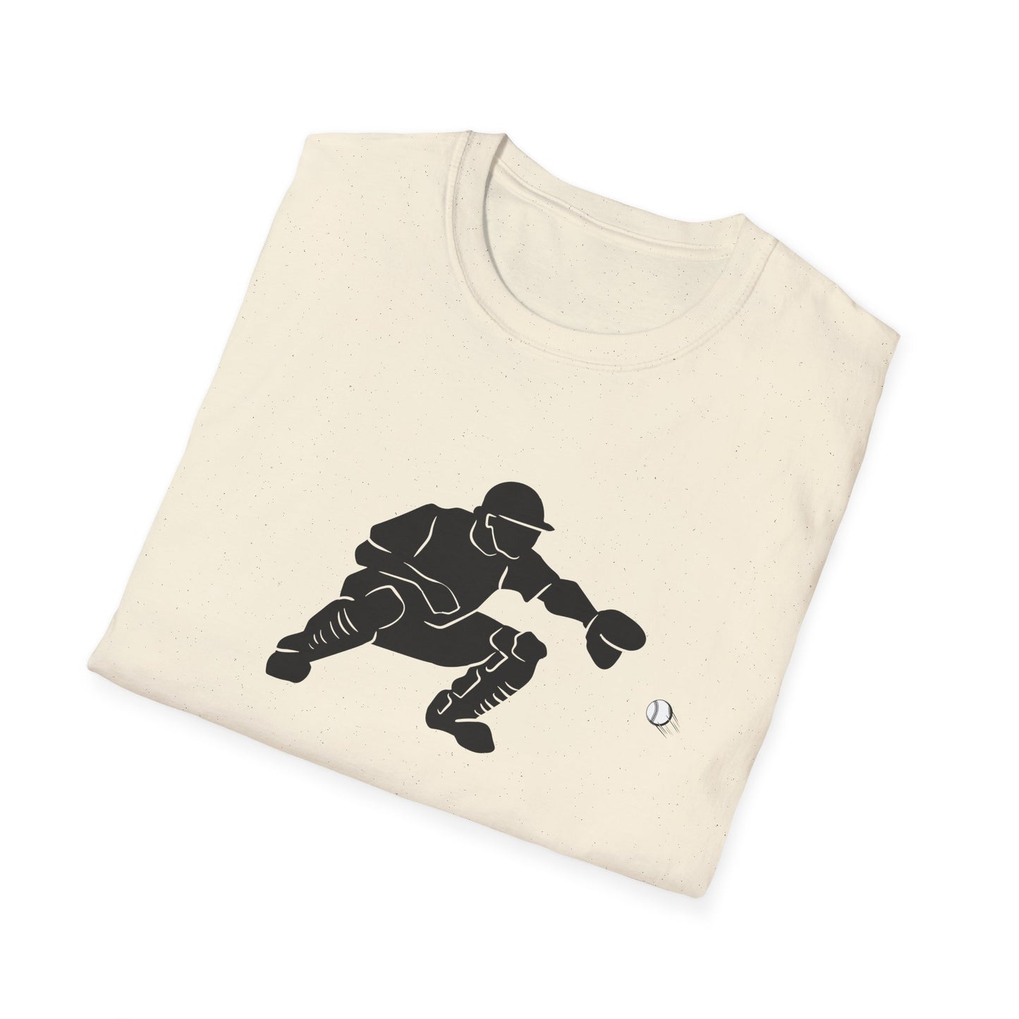 Baseball Catcher Unisex Softstyle T-Shirt, Sports Apparel, Gift for Athletes, Workout Gear, Casual Wear, Special Occasions