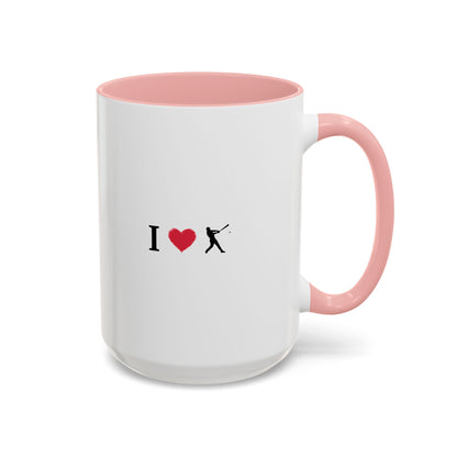 Baseball Love Accent Coffee Mug – Perfect Gift for Sports Fans, Home or Office Use, Great for Birthdays, Anniversaries, and Holidays - TRV