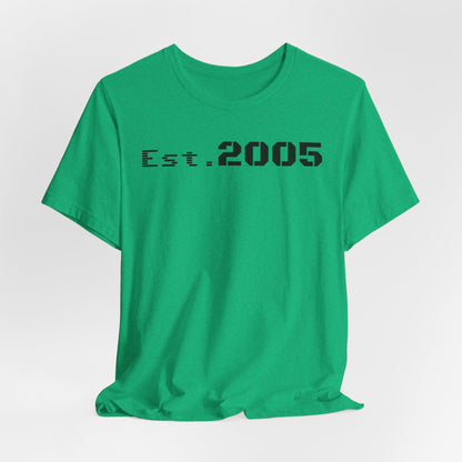 Est. 2005 Unisex Tee, Vintage T-Shirt, Custom Year Shirt, Birthday Gift, Casual Wear