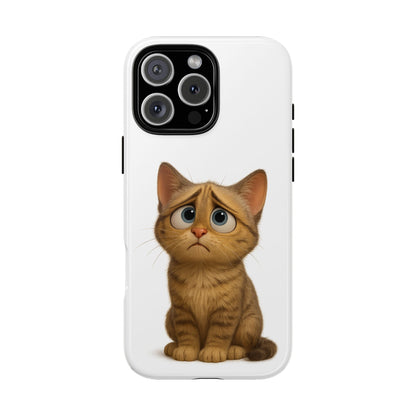 Cute Cat Phone Case, Funny Kitty Case, Animal Lover Gift, Cat Lover Accessory, Unique Cat Design Case, Pet Mom Gift - TRV